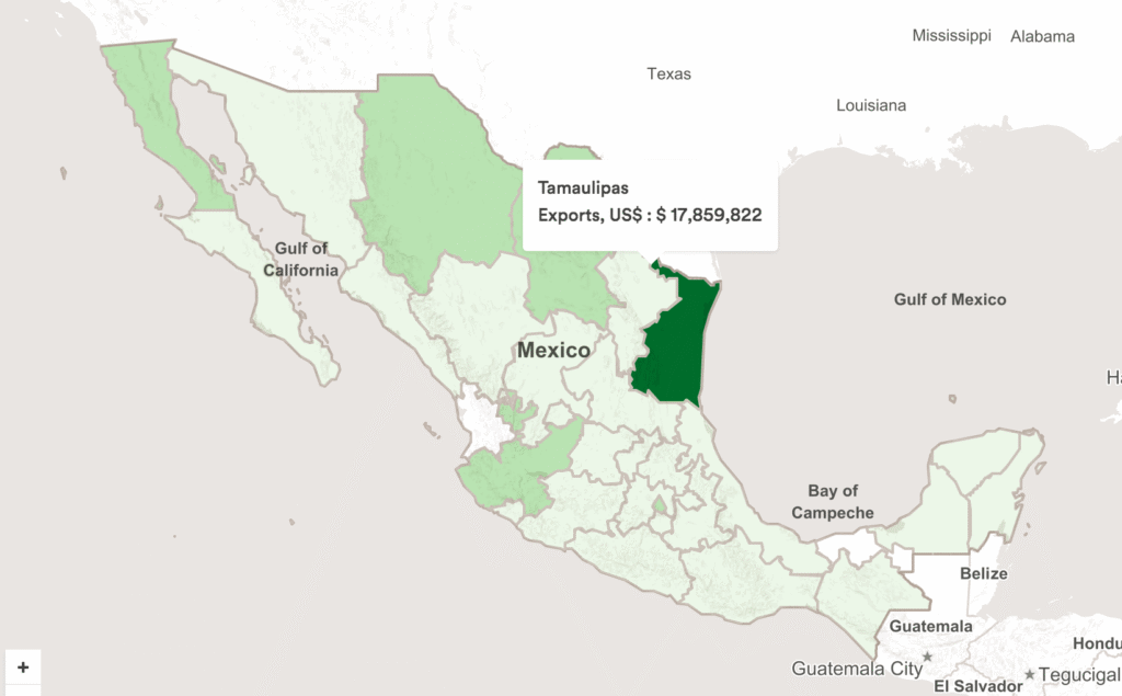 Mexico Atlas - Washing Machines Exports