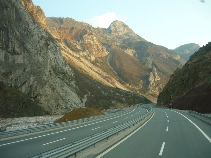 a highway in Albania