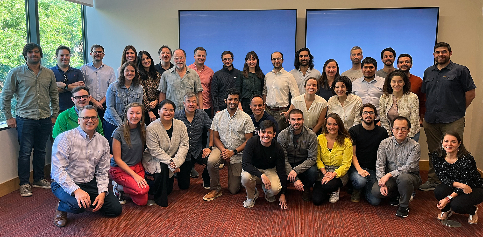 Growth Lab team members standing in a room