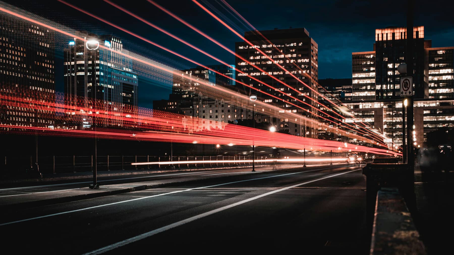 Urban landscape with a road and buildings in Ottawa.